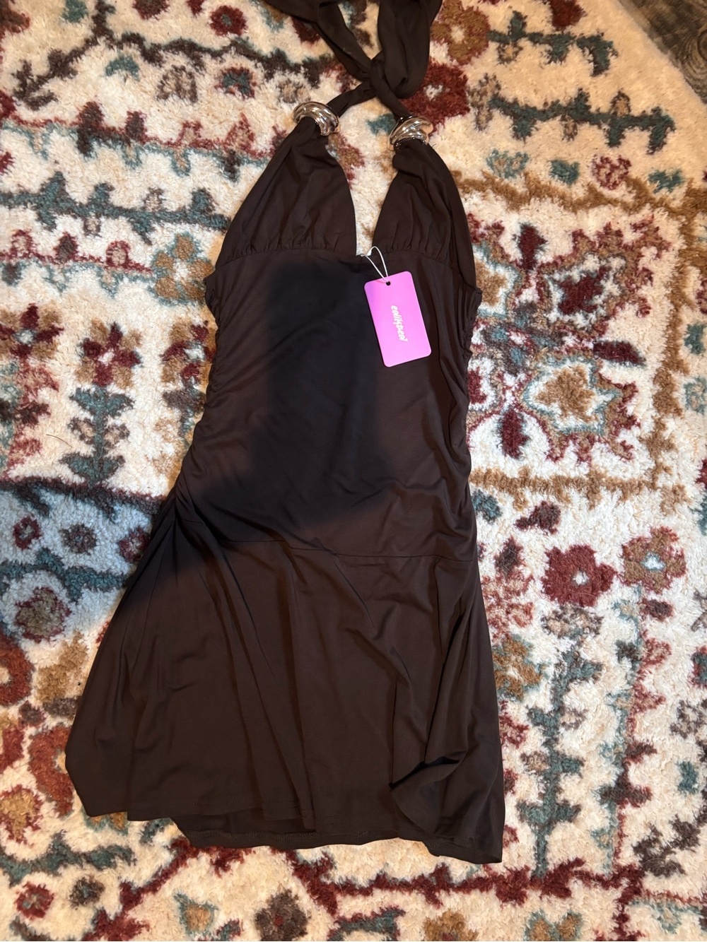 Edikted brown halter dress